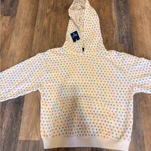 Roller Rabbit Hoodie with Multicolor Heart Print